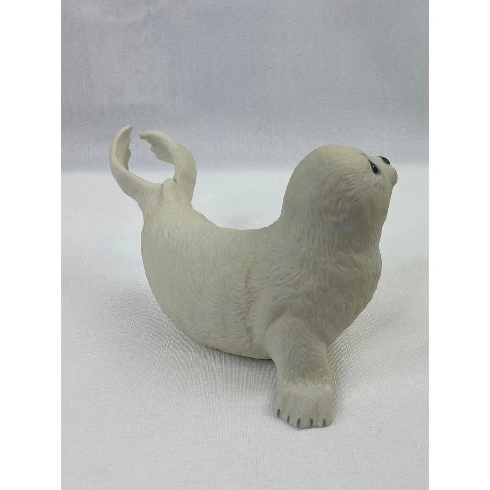 Lenox Harp Seal Pup Fine Porcelain Figurine 1995 White Arctic Wildlife Sculpture
